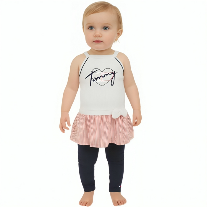 Tommy Hilfiger - Baby Girls 2pc Halter Top and Leggings Set