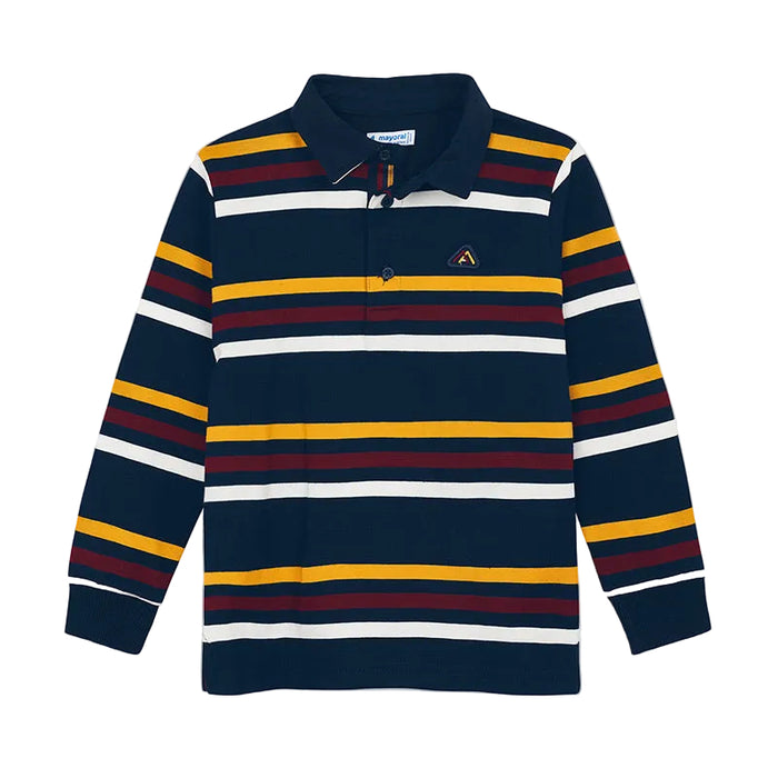 Mayoral - Little Boys Long Sleeve Polo Shirt
