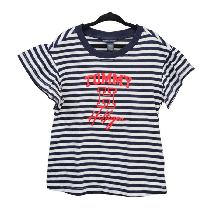 Tommy Hilfiger - Little Girls Striped Navy/White Top Only (6)