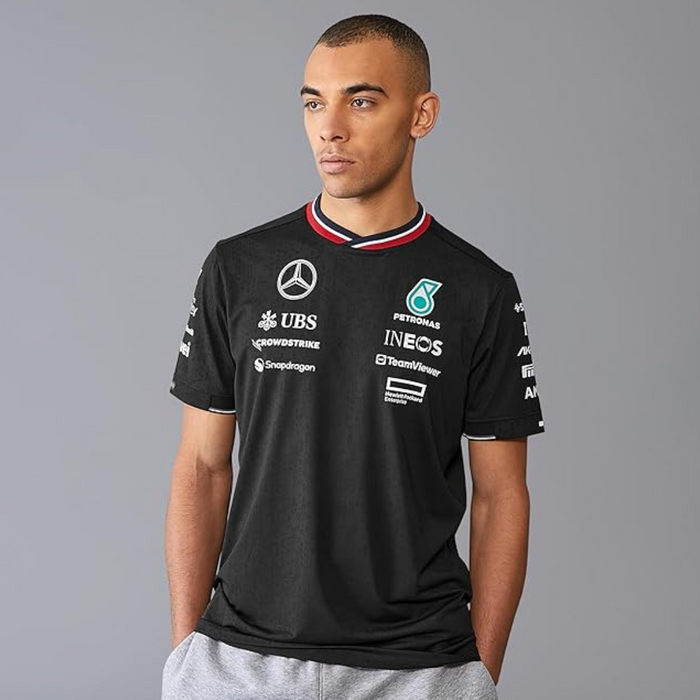 Mercedes AMG Petronas F1 Men's 2024 Team T-Shirt - Black
