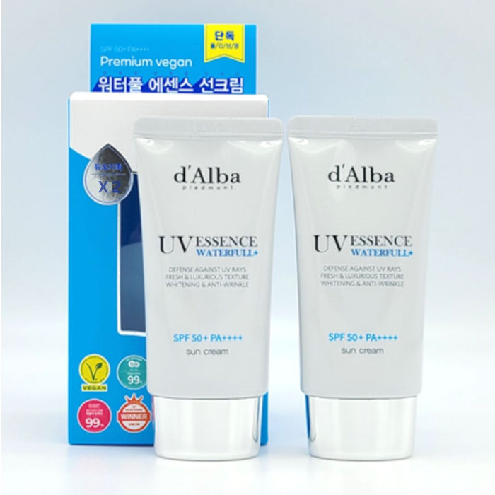 D'Alba Piedmont - UV Essence Waterfull+ = SPF 50+ PA+++ 50ml  (2x 50ml)