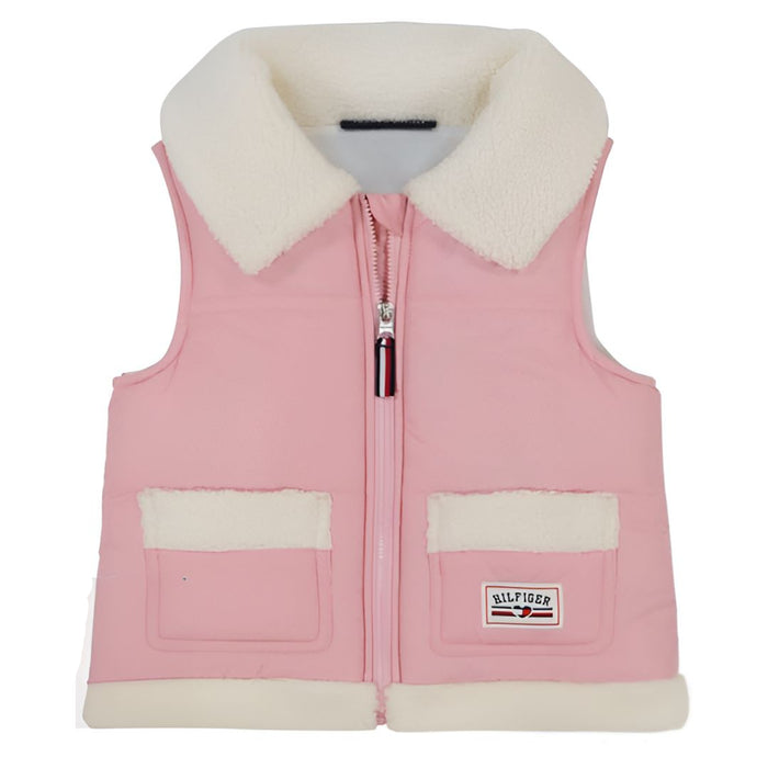 Tommy Hilfiger - Toddler Girls Faux Fur Vest Wash (4)