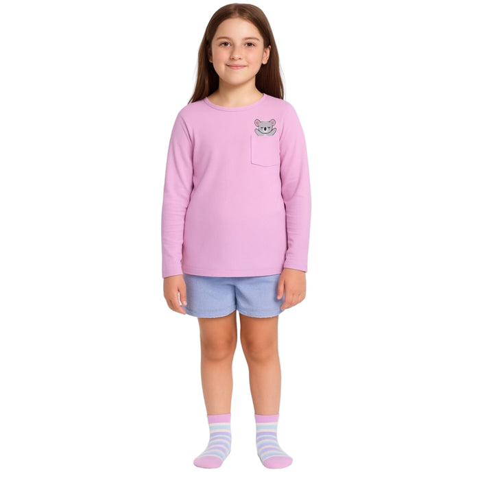 Max and Olivia - Big Girls 3pc Sleepwear Set Koala Pajama (Large)