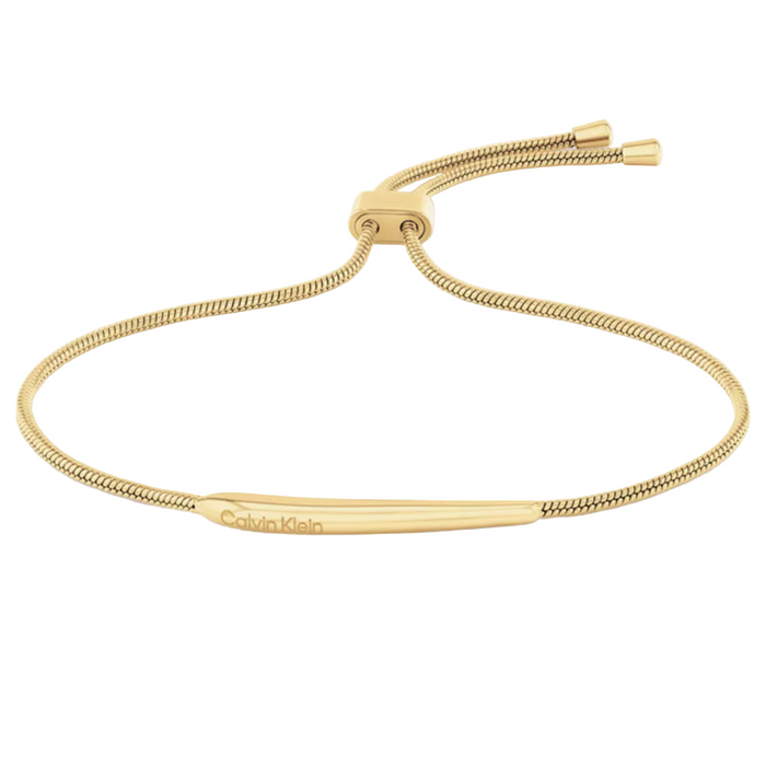 Calvin Klein Women's Ionic Plated Thin Gold 1 Steel Bracelet - 35000342