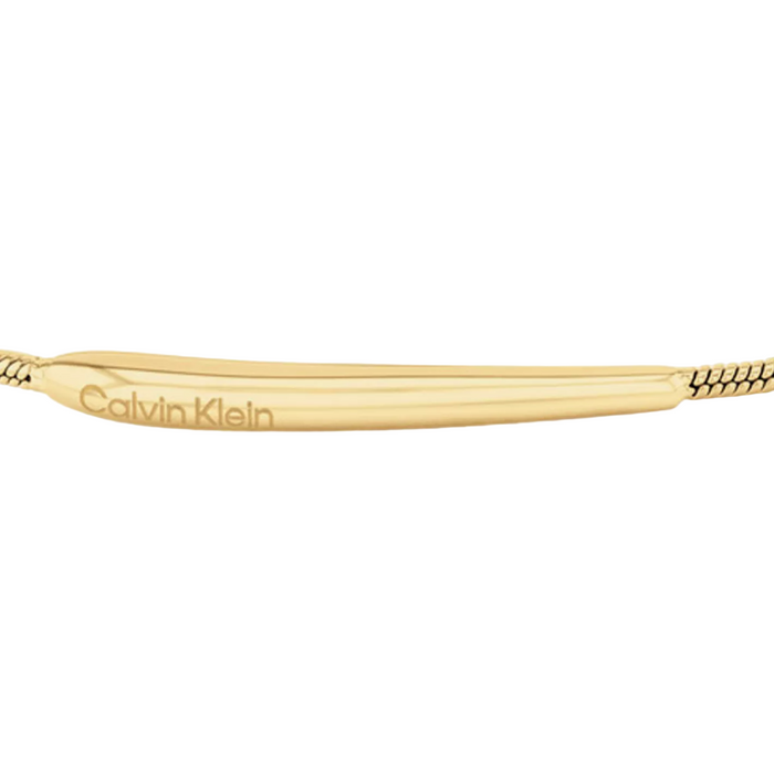 Calvin Klein Women's Ionic Plated Thin Gold 1 Steel Bracelet - 35000342