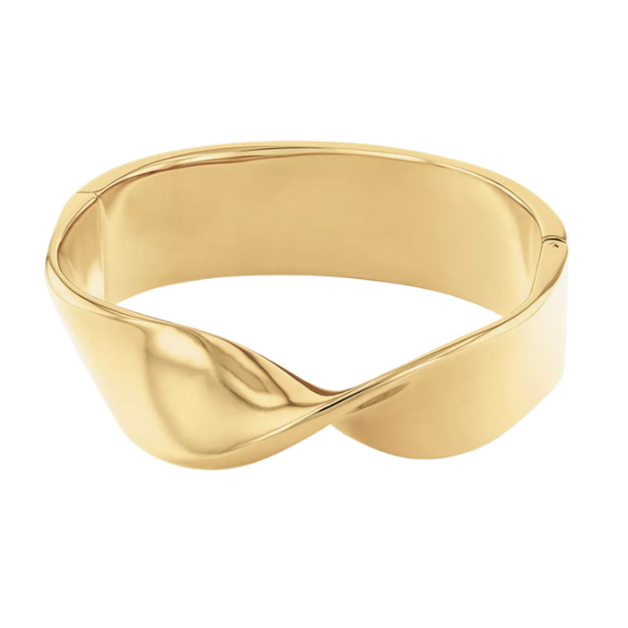 Calvin Klein Women's Ionic Plated Thin Gold Steel Bangle - 35000532