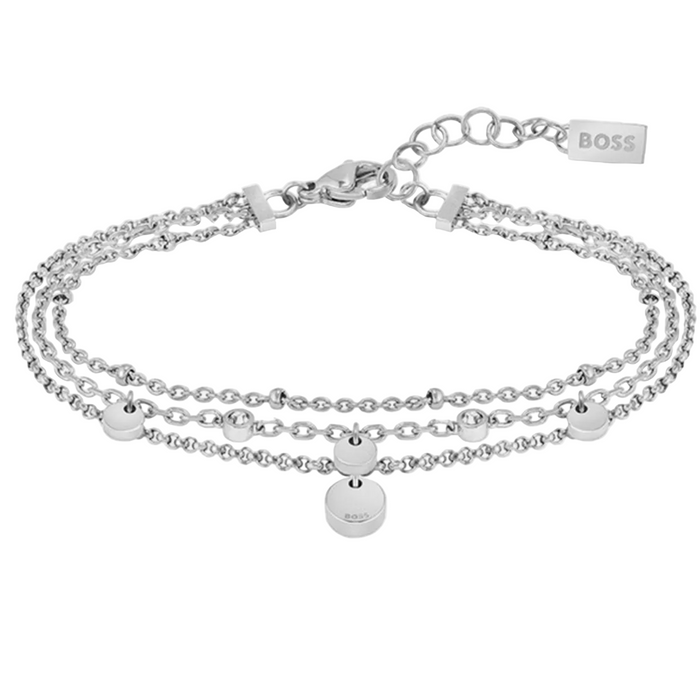 Boss Women's Stainless Steel with Crystal Bracelet - 1580331
