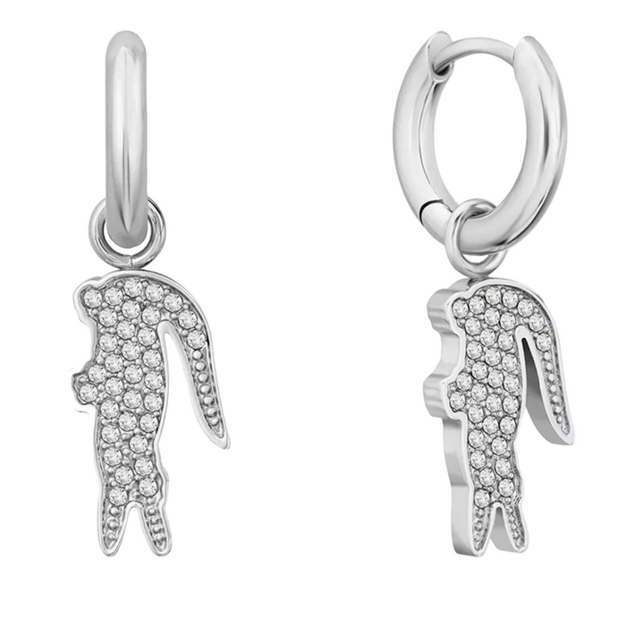 Lacoste Women's Stainless Steel and Crystal Earrings - 2040283