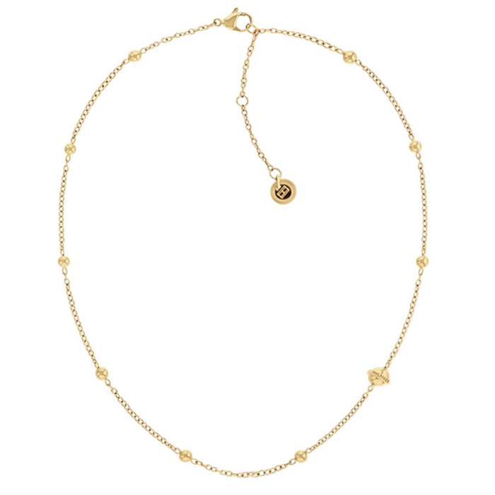 Tommy Hilfiger Women's Ionic Plated Thin Gold Steel Necklace - 2780817
