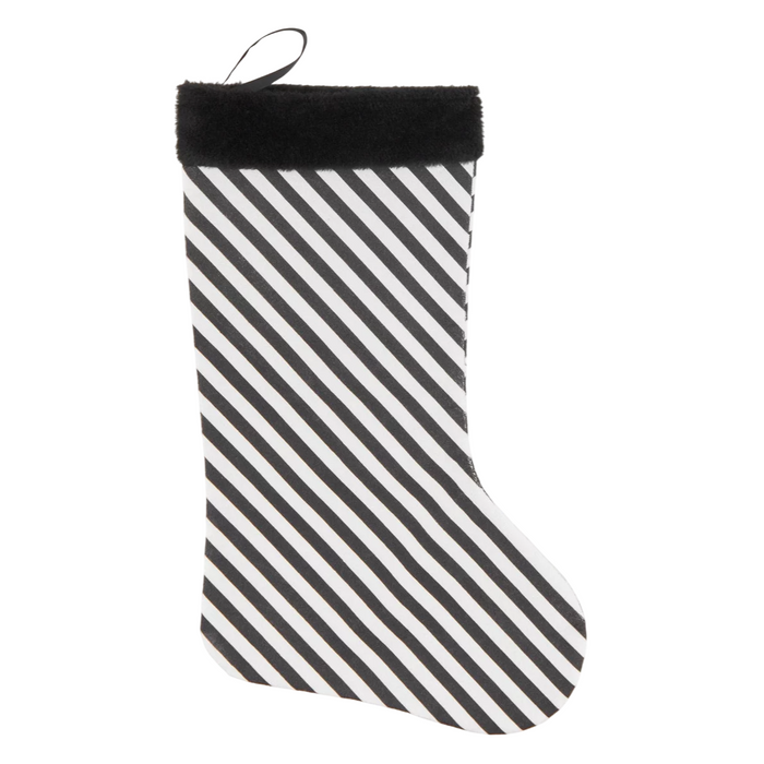 Christmas Decorative Stocking (Black and White)
