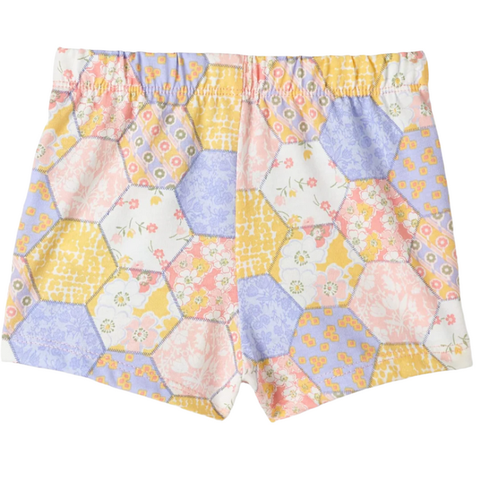The Children's Place - Toddler Girls Floral Honey Comb Short Multicolor (9M-12M)