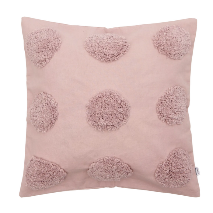 Pillowcase with Tufted Polka-Dot Pattern
