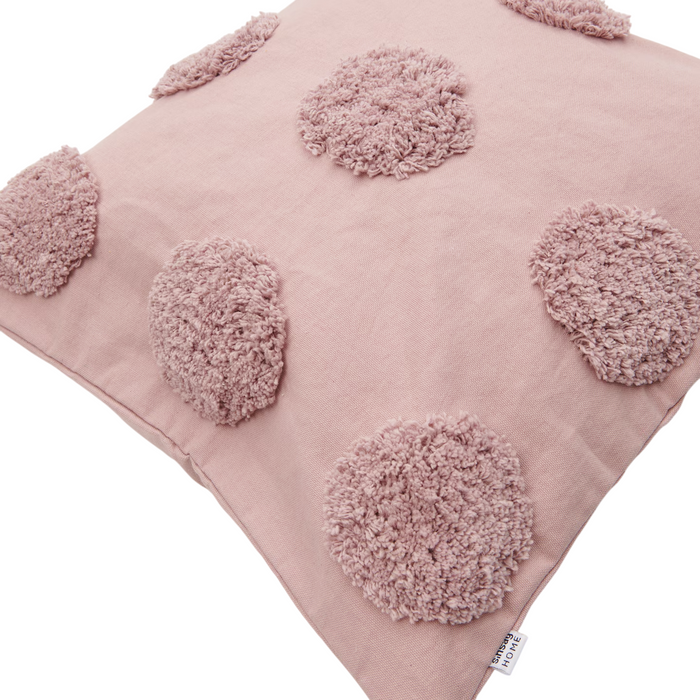 Pillowcase with Tufted Polka-Dot Pattern