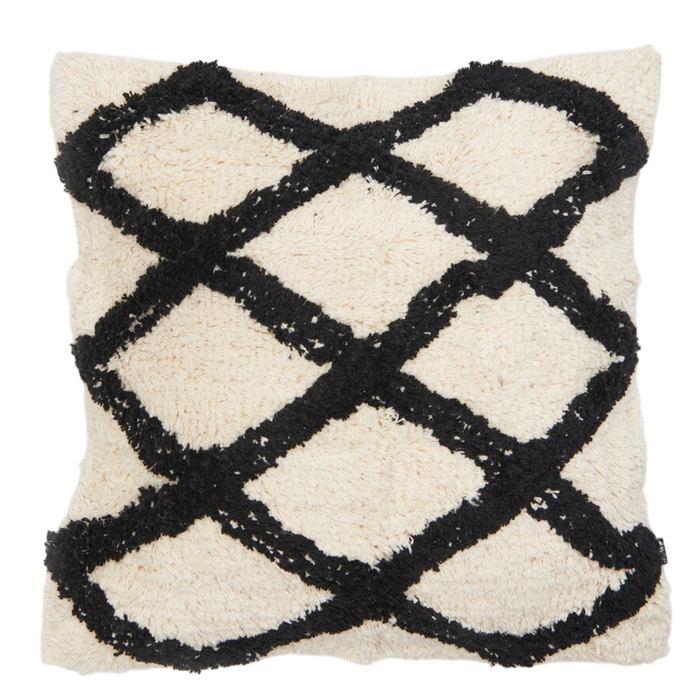 Textured Fabric Pillowcase with Geometric Pattern