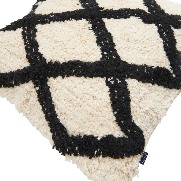 Textured Fabric Pillowcase with Geometric Pattern