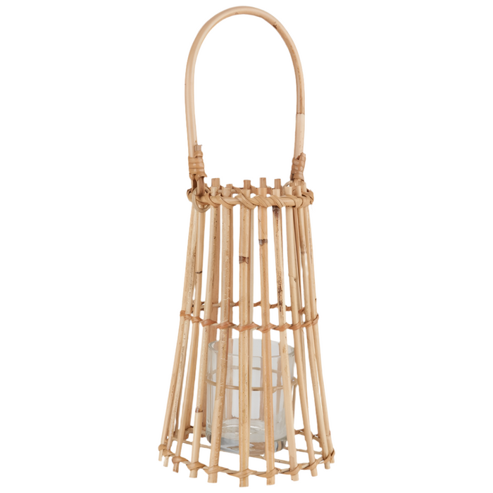 Handmade Rattan Lantern 14  x 22 cm