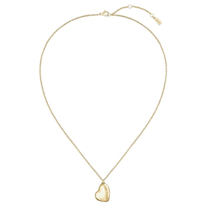 Boss Women's Ionic Plated Thin Gold Steel Necklace - 1580574