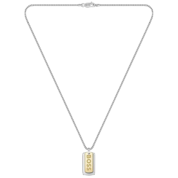 Boss Men's Two Tone Stainless Steel Necklace - 1580576