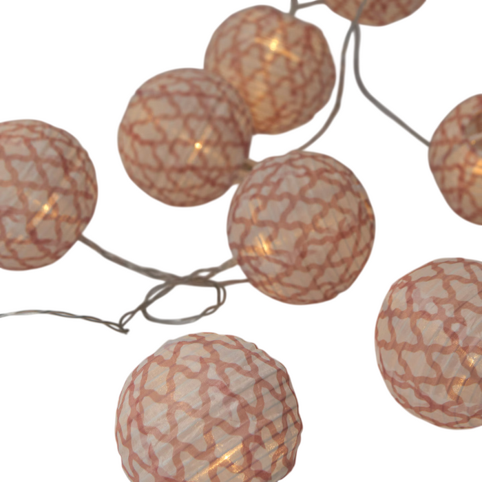 Solar LED Lights Garland Pink