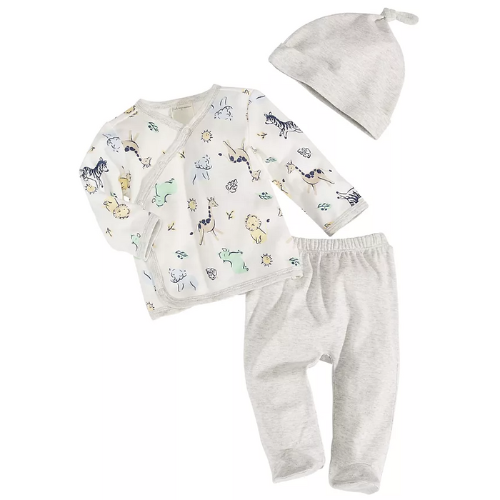 First Impressions - Baby Boys Safari Take Me Home 3-Pc. Set (6M-9M)