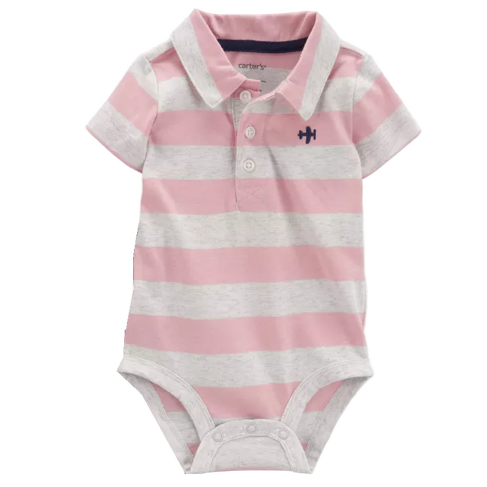 Carter's Toddler Girls Striped Short Sleeves Bodysuit (12M)