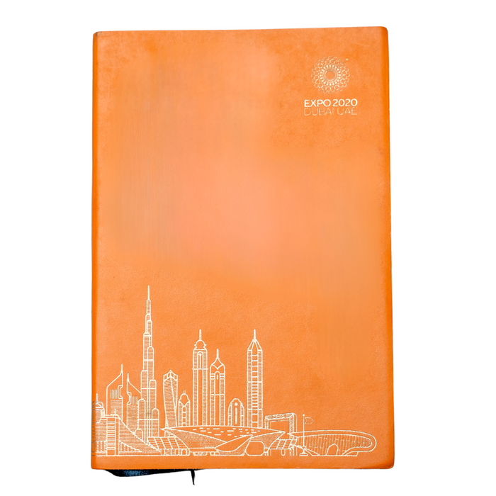 Gallery One - Expo 2020 Dubai Skyline Notebook (Orange)