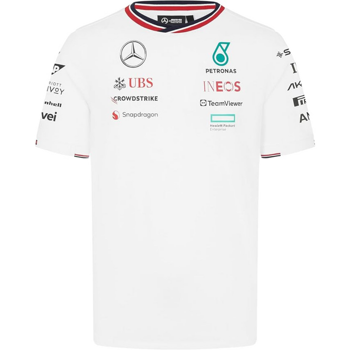 Mercedes AMG Petronas F1 Men's 2024 Team T-Shirt - White
