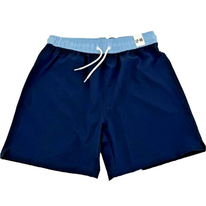 Cotton On Boys Bailey Board Shorts - Navy Blazer/Sky Haze