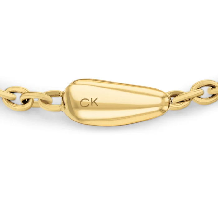 Calvin Klein Women's Ionic Plated Thin Gold Steel Bracelet - 35000604