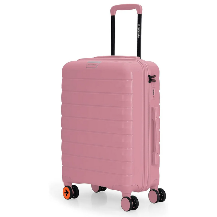 Nasher Miles Vienna Hard-Sided Polypropylene Check-in Luggage Pink 24 Inch |65cm Trolley Bag Medium