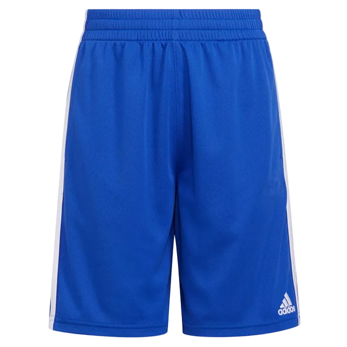 Adidas - Big Boys Elastic Waist 3-Strip Semi Lucid Shorts Extra Large (18-20)