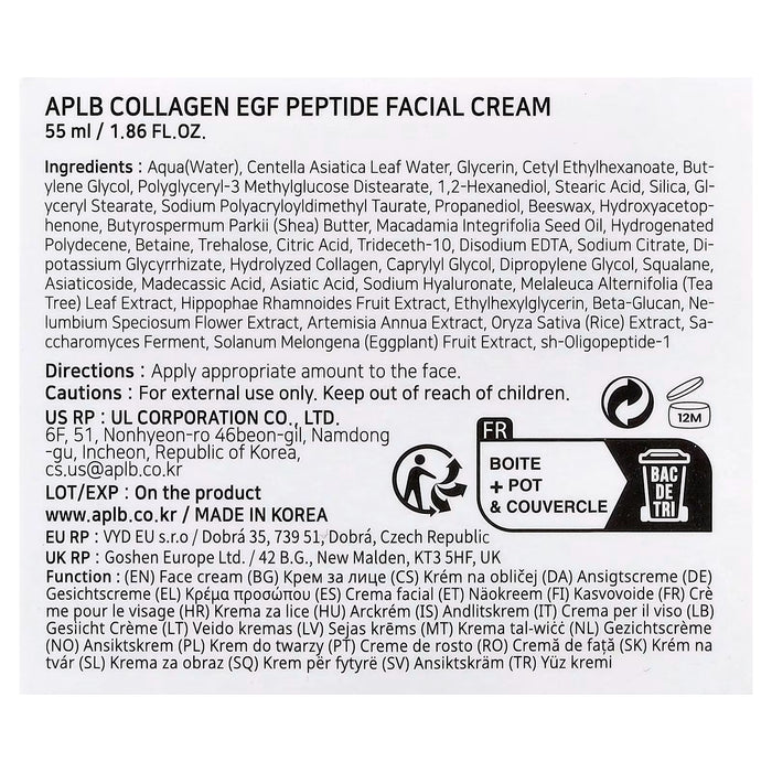 APLB Collagen EGF Peptide Facial Cream 55ml