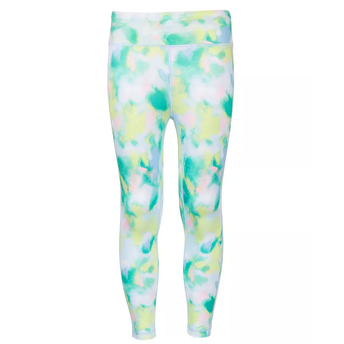 ID Ideology - Big Girls Spray Abstract-Print Leggings Skysail Blue without Scrunchie