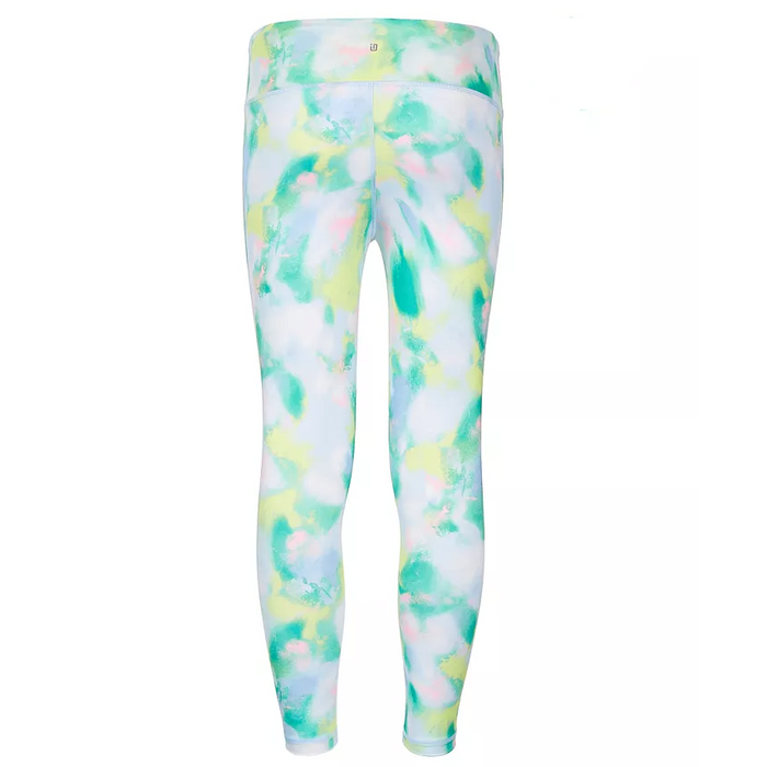 ID Ideology - Big Girls Spray Abstract-Print Leggings Skysail Blue without Scrunchie