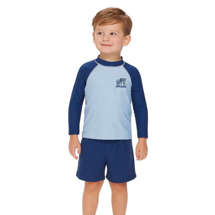 Carter's - Toddler Boys Long Sleeves Blue Reef (4)