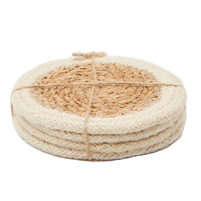 4-Pcs Set Rattan Coaster
