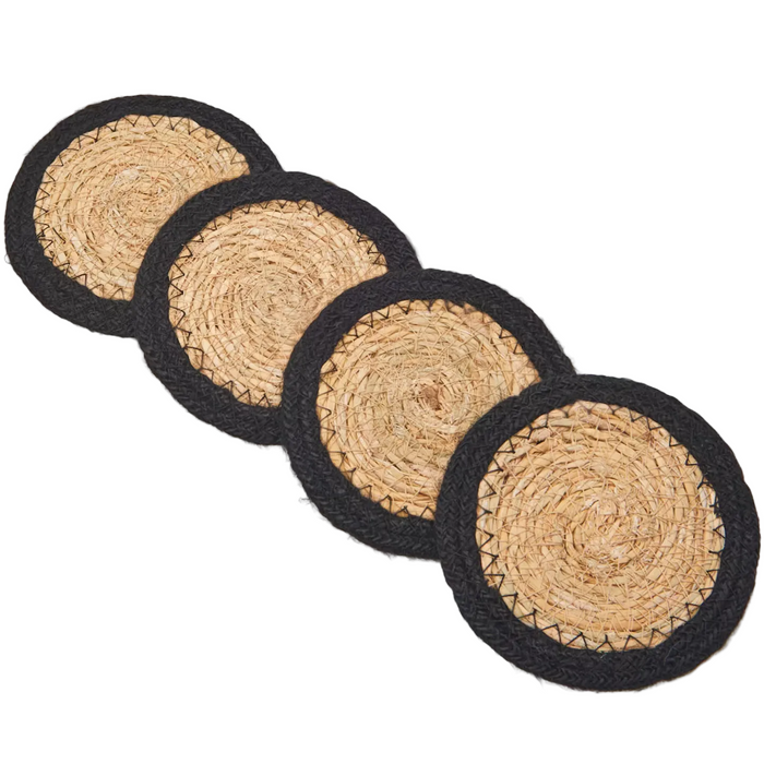 4-Pcs Set Rattan Coaster
