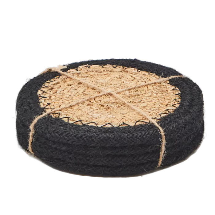 4-Pcs Set Rattan Coaster