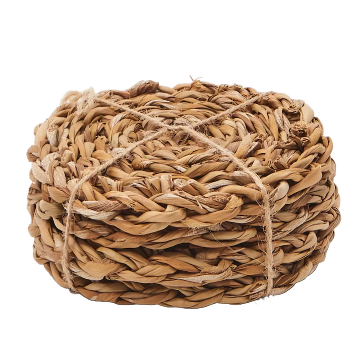 4-Pcs Set Natural Rattan Coaster