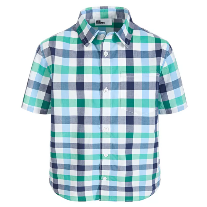Epic Threads - Toddler Little Boys Short-Sleeve Polo Medieval Blue (4)