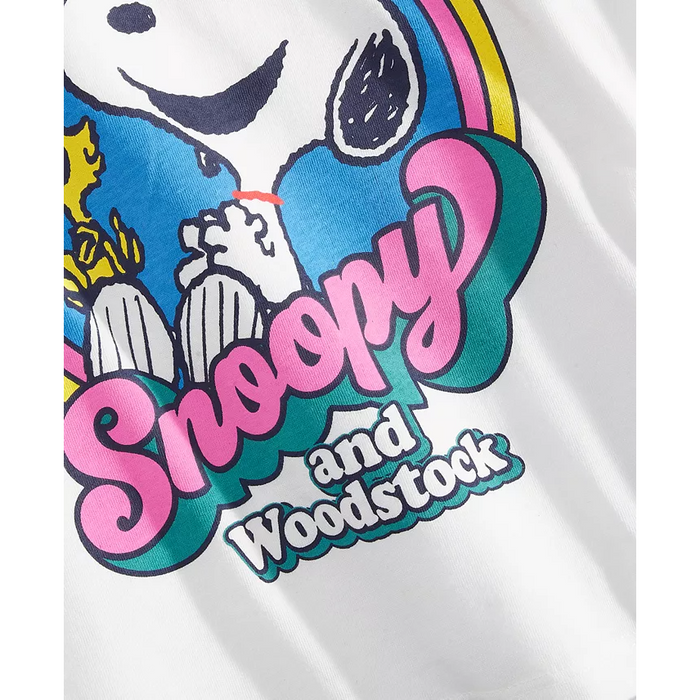 Epic Threads - Big Girls Snoopy Graphic T-Shirt Snowfall White Large (14-16)