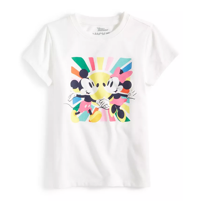 Epic Threads - Toddler Girls Mickey & Minnie Mouse Graphic T-Shirt Angel White (2)
