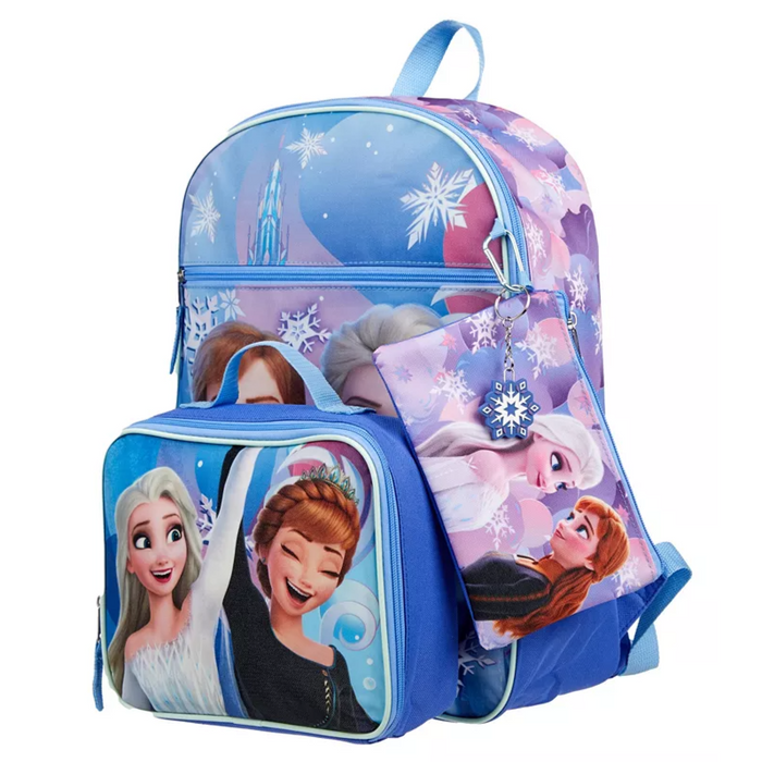 Disney Frozen - Girls 4-PC Backpack Set Purple