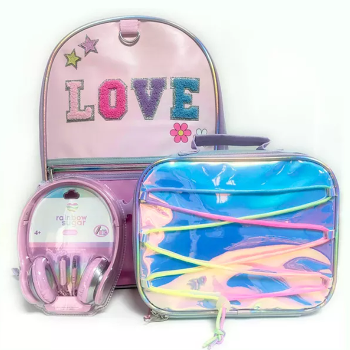 InMocean - Girls Love Backpack Headphone Lunch Multicolor