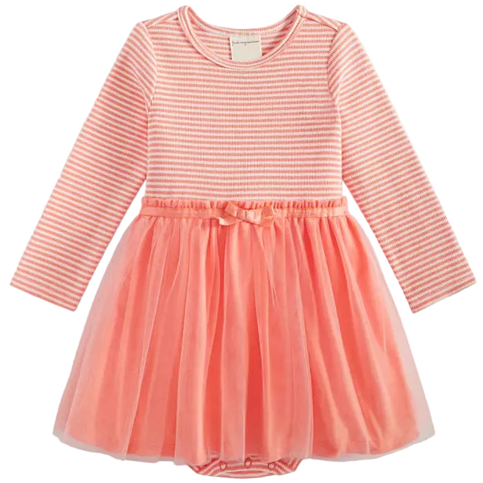 First Impressions - Striped Tulle Skirt Bodysuit Dress (2)