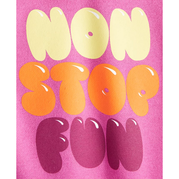 Epic Threads - Toddler Girls Non Stop Fun Sweatshirt Pink Orchid (2)