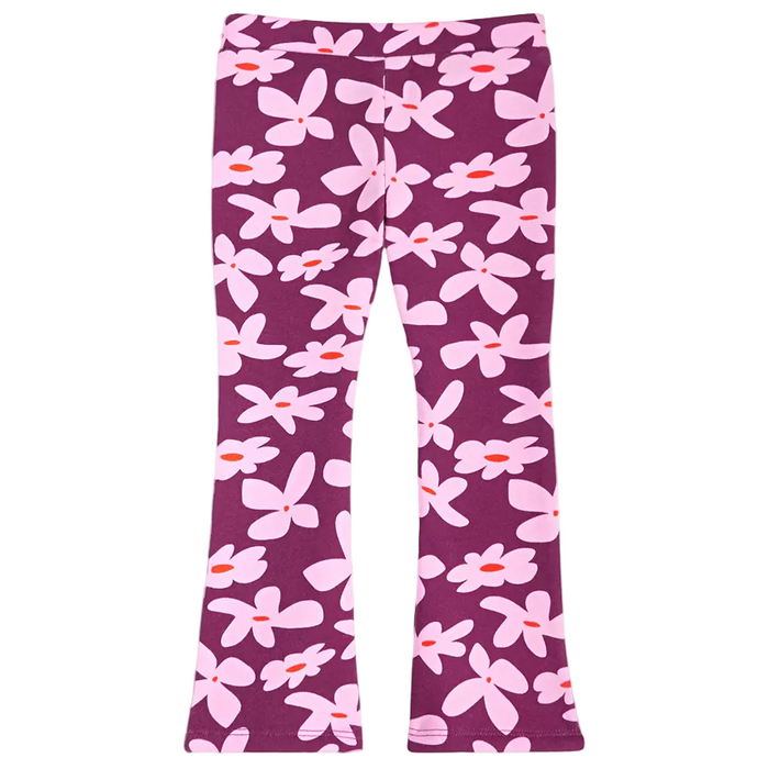 Epic Threads - Toddler Girls Groovy Floral-Print Leggings Magenta Purple (3)