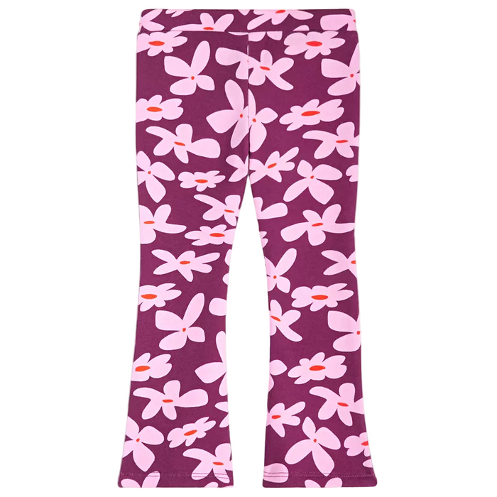 Epic Threads - Toddler Girls Groovy Floral-Print Leggings Magenta Purple (3)