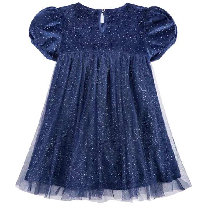 Epic Threads - Blue Glitter Velour Tulle Dress