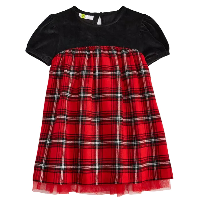 Epic Threads - Black and Red Plaid Dress